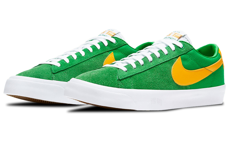 Кеды Nike Blazer SB Zoom Pro GT "Lucky Green" (зелено-желтые) — фото 3