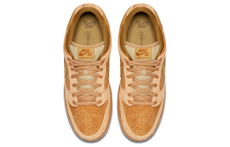 Кеды Nike Dunk SB Wheat (желтые) — Жёлтый — фото 3