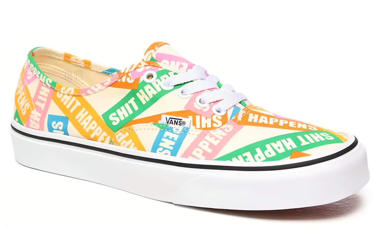 Кеды Vans Authentic Shit Happens (разноцветные) — фото 3