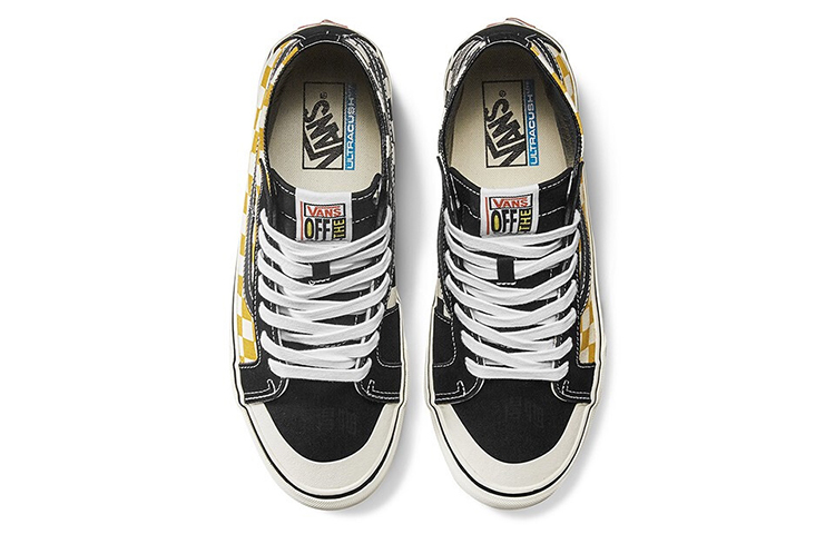 Кеды Vans SK8 (черный / желтый / белый) — Чёрный / жёлтый / белый — фото 3