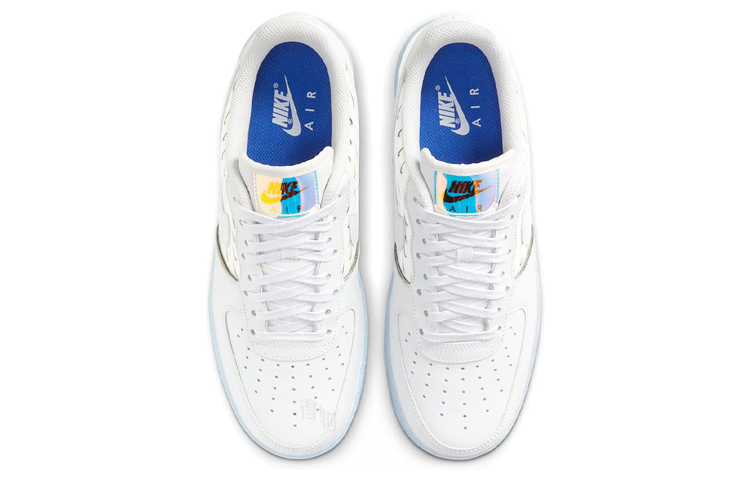 Мужские кроссовки Nike Air Force 1'07 PRM — 骨白/冰蓝 — фото 4
