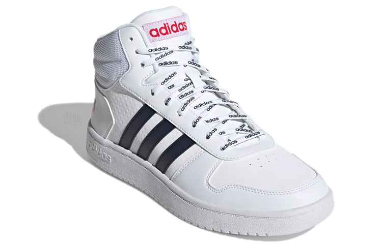 Мужские кроссовки adidas neo Hoops 2.0 (белый / синий / красный) — фото 3