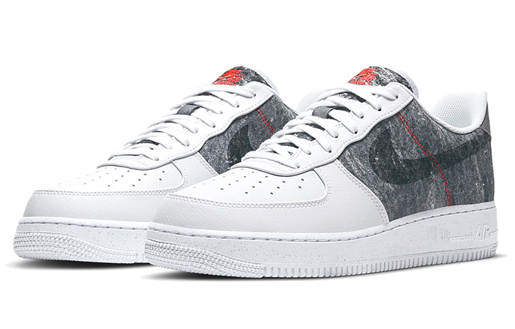 Мужские кеды Nike Air Force 1 07 LV8 (белый) — Белый / серый / чёрный / красный / зелёный — фото 3