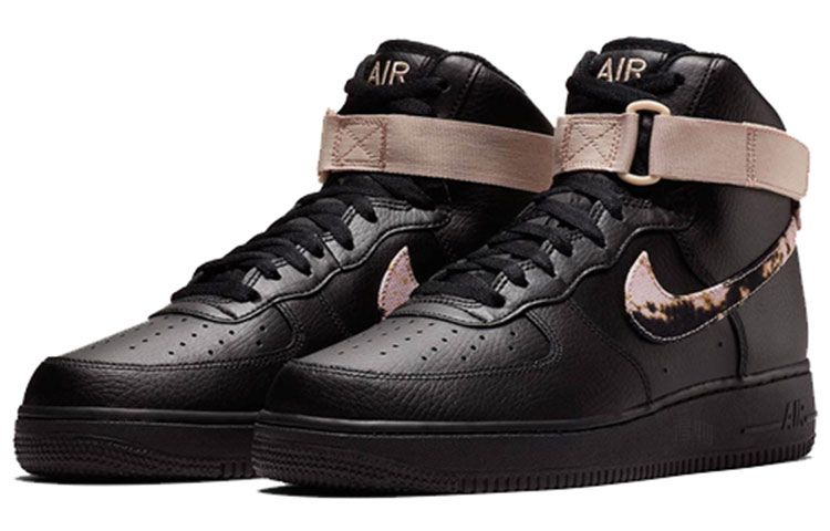 Мужские кроссовки Nike Air Force 1 (черный) — Чёрный — фото 2