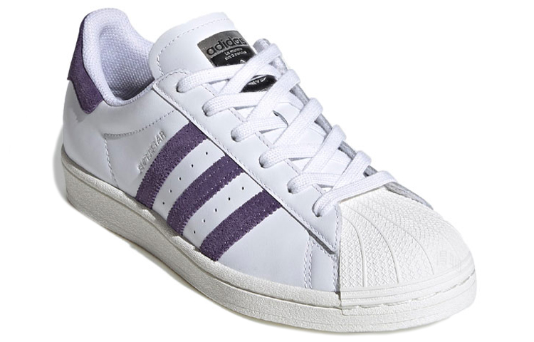 Женские кеды adidas originals SUPERSTAR (белый / фиолетовый) — фото 3