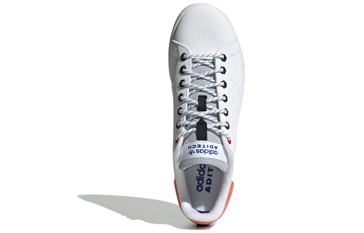 Кеды adidas Originals Stan Smith (бело-оранжевые) — фото 4