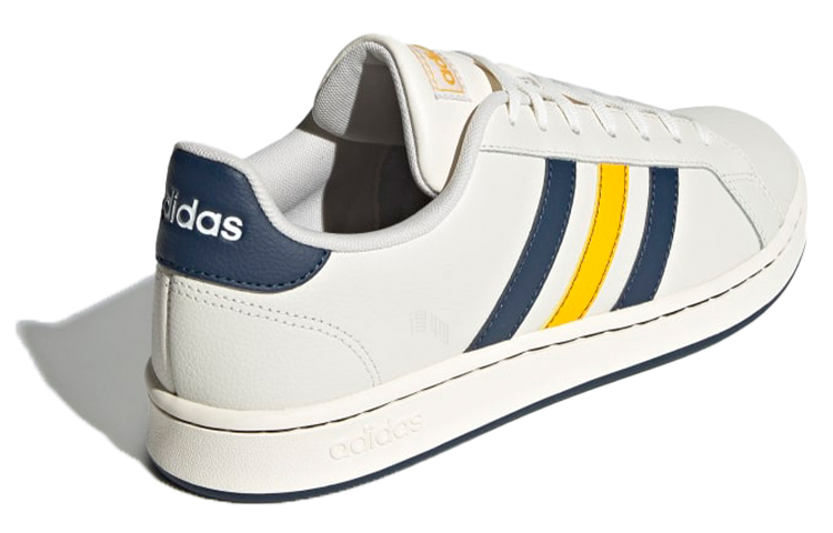 Кеды adidas neo GRAND COURT (белый / синий / желтый) — Белый / синий / жёлтый — фото 4
