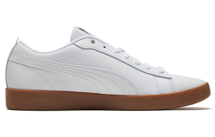 Женские кеды PUMA Smash v2 (бело-серые) — фото 2