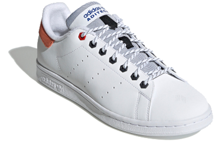 Кеды adidas Originals Stan Smith (бело-оранжевые) — фото 2