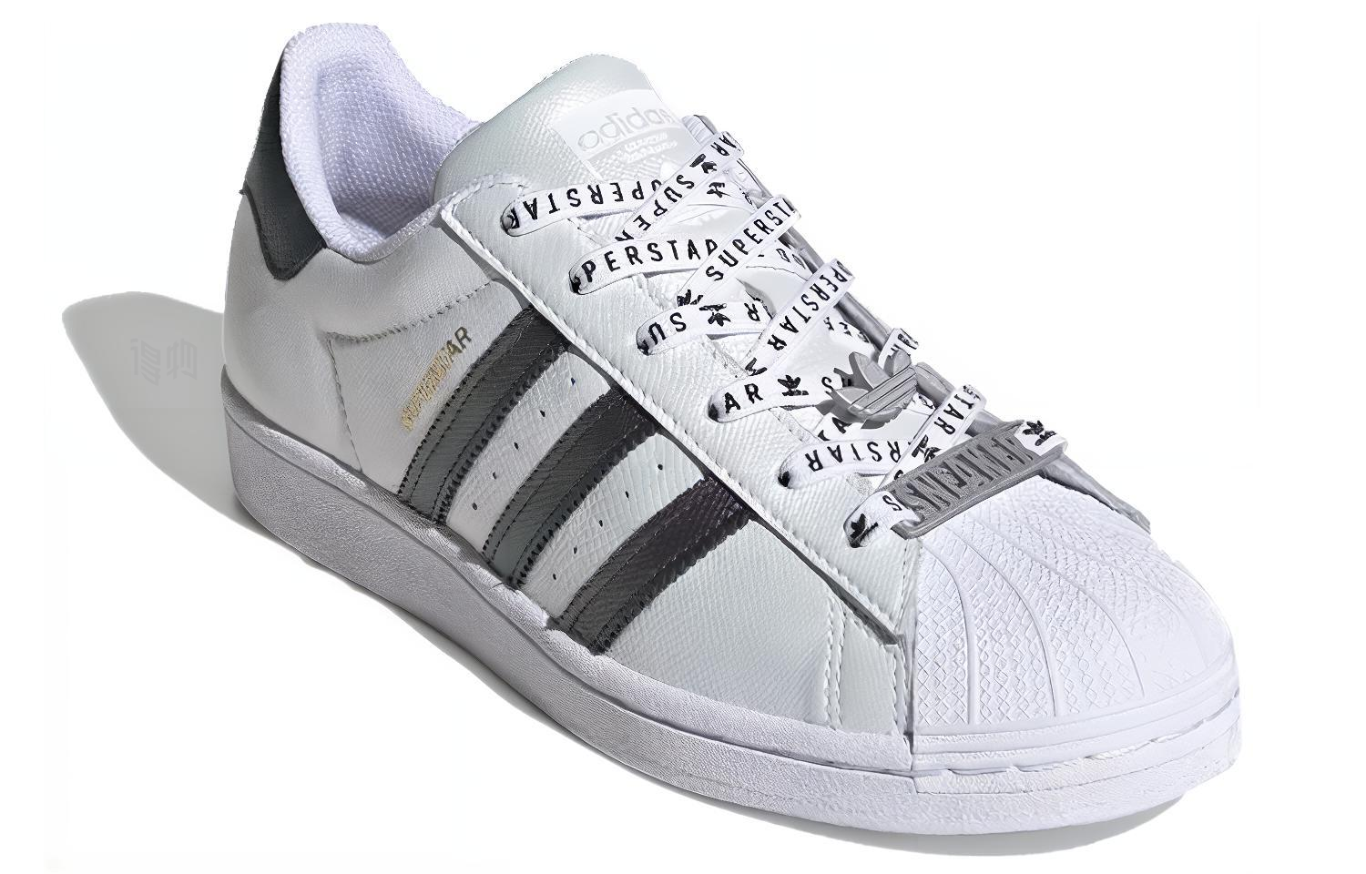 Женские кроссовки adidas originals SUPERSTAR (бело-фиолетовые) — Белый / фиолетовый — фото 3