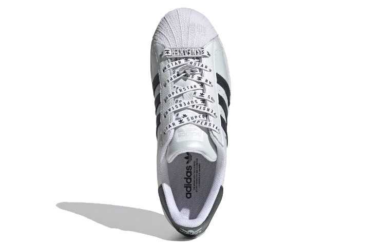 Женские кроссовки adidas originals SUPERSTAR (бело-фиолетовые) — Белый / фиолетовый — фото 5