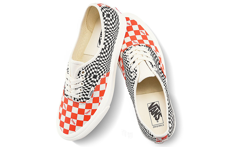 Кеды Vans Authentic (черно-красные) — фото 4
