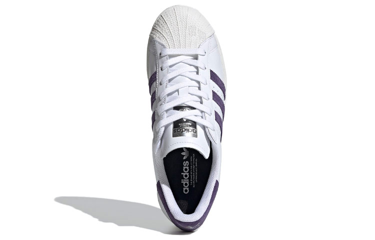 Женские кеды adidas originals SUPERSTAR (белый / фиолетовый) — фото 5