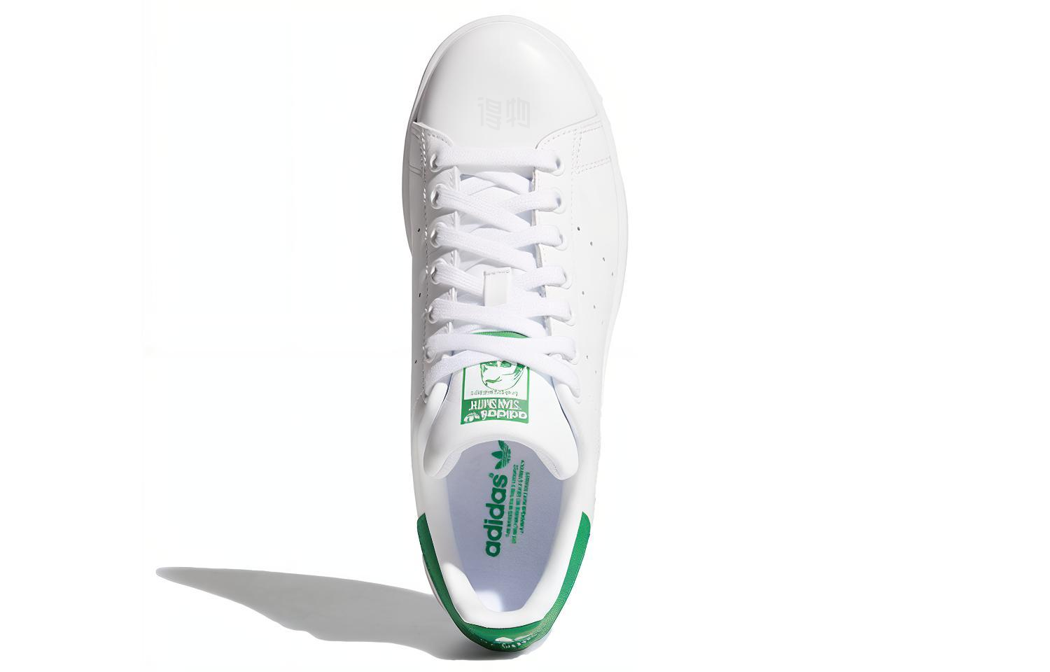 Женские кеды adidas originals STAN SMITH (белые / зеленые) — Белый / зелёный — фото 5