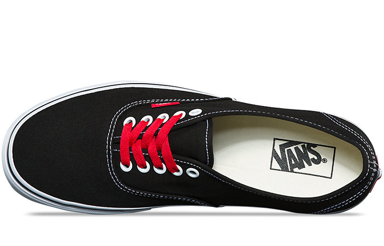 Кеды Vans Authentic (черно-красные) — фото 4