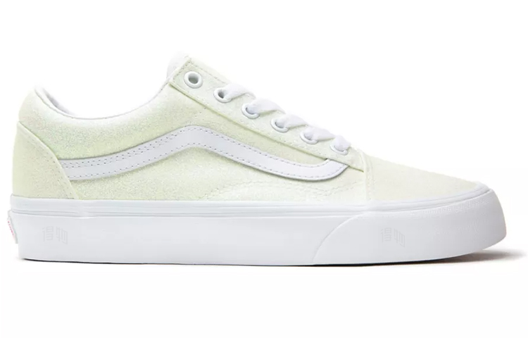 Женские кеды Vans Old Skool Uv Glitter (флуоресцентные зеленые) — фото 2