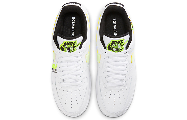 Кеды Nike Air Force 1 (белый) — Белыйжёлтый — фото 4