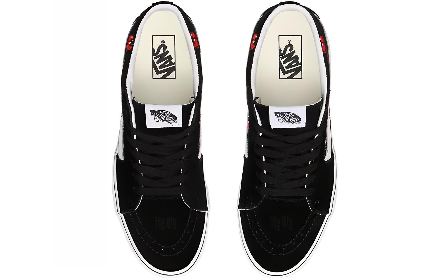 Кеды Vans SK8 (черно-красный) — Чёрныйкрасный — фото 4