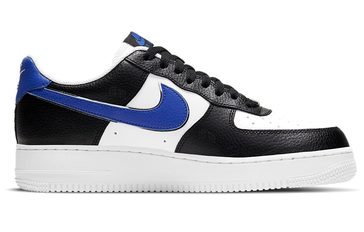 Мужские кроссовки Nike Air Force 1 (черно-сине-белые) — фото 2