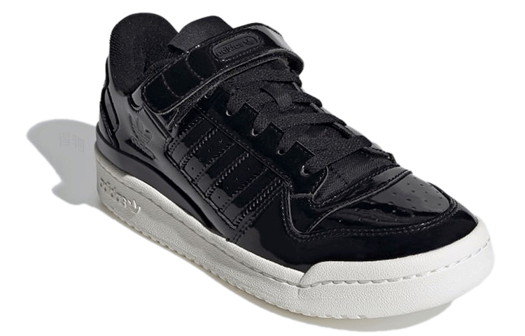 Женские кеды adidas originals FORUM (черные) — Чёрный / белый — фото 3