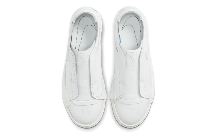 Женские кеды Nike Blazer Slip (белые) — фото 4
