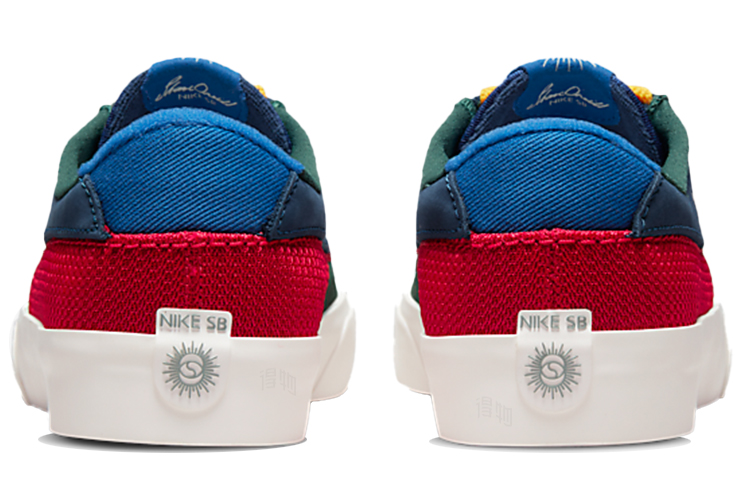Кеды Nike SB Shane (зелено-сине-красный) — Синий / зелёный / красный / белый — фото 5