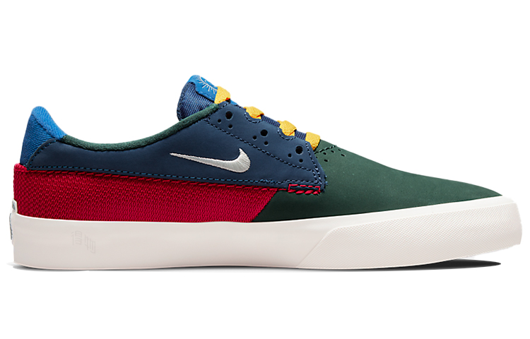Кеды Nike SB Shane (зелено-сине-красный) — Синий / зелёный / красный / белый — фото 2