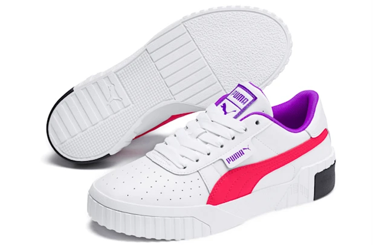 Женские кеды PUMA Cali Chase (бело-розовые) — фото 4