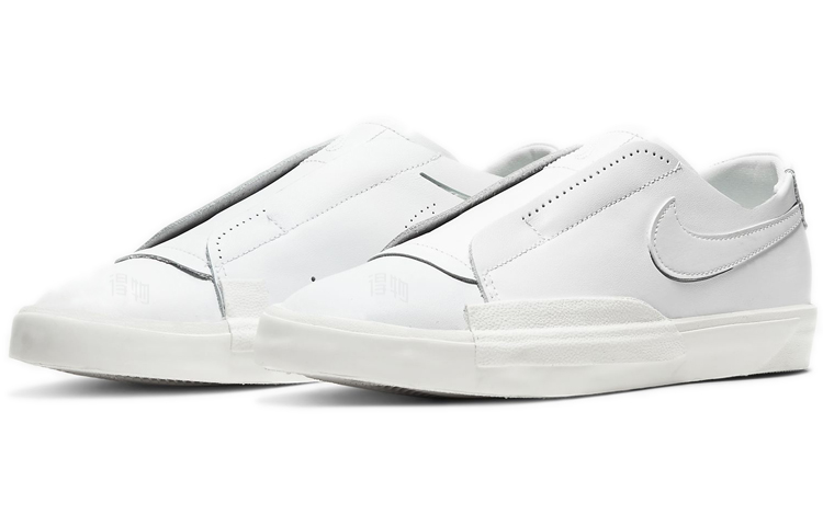 Женские кеды Nike Blazer Slip (белые) — фото 3