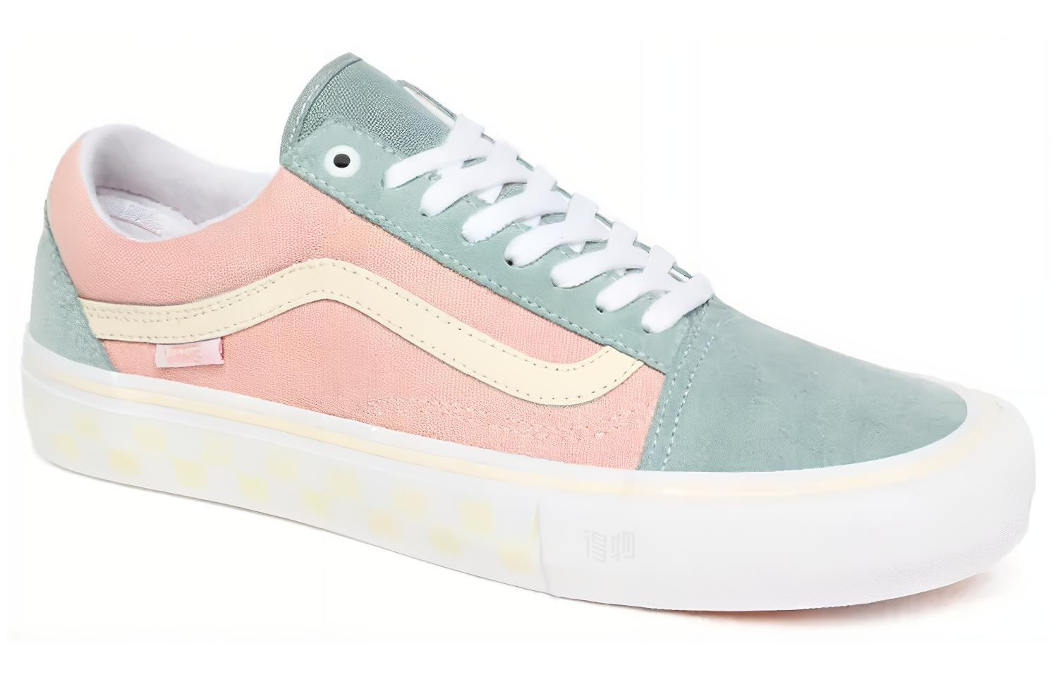 Кеды Vans Old Skool (сине-розовые) — фото 3