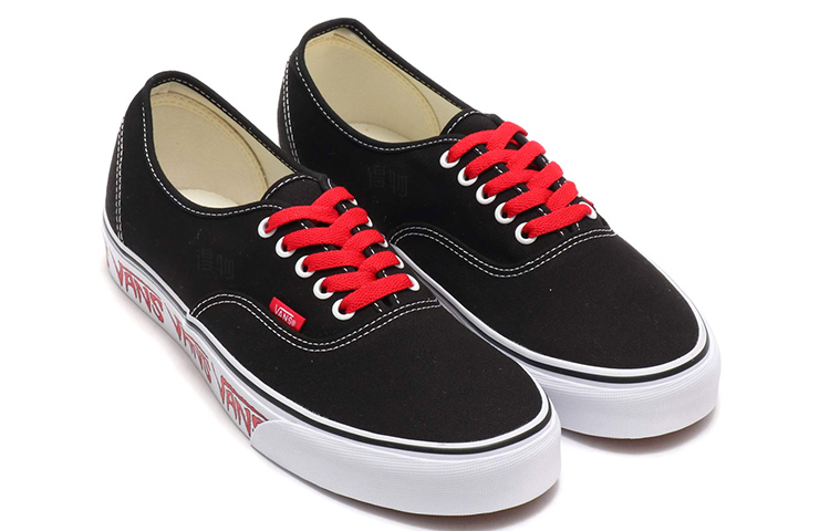 Кеды Vans Authentic (черно-красные) — фото 3