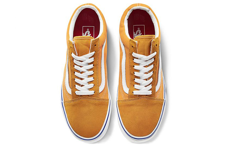 Кеды Vans Old Skool (желто-белые) — фото 3