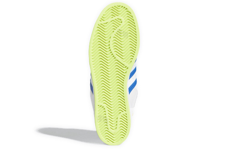 Кеды adidas Originals Superstar Laceless (бело-сине-желтые) — фото 5
