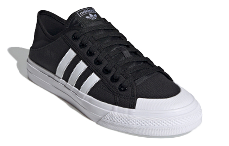Кеды adidas originals Nizza Collapsible Lo (черно-белые) — фото 3