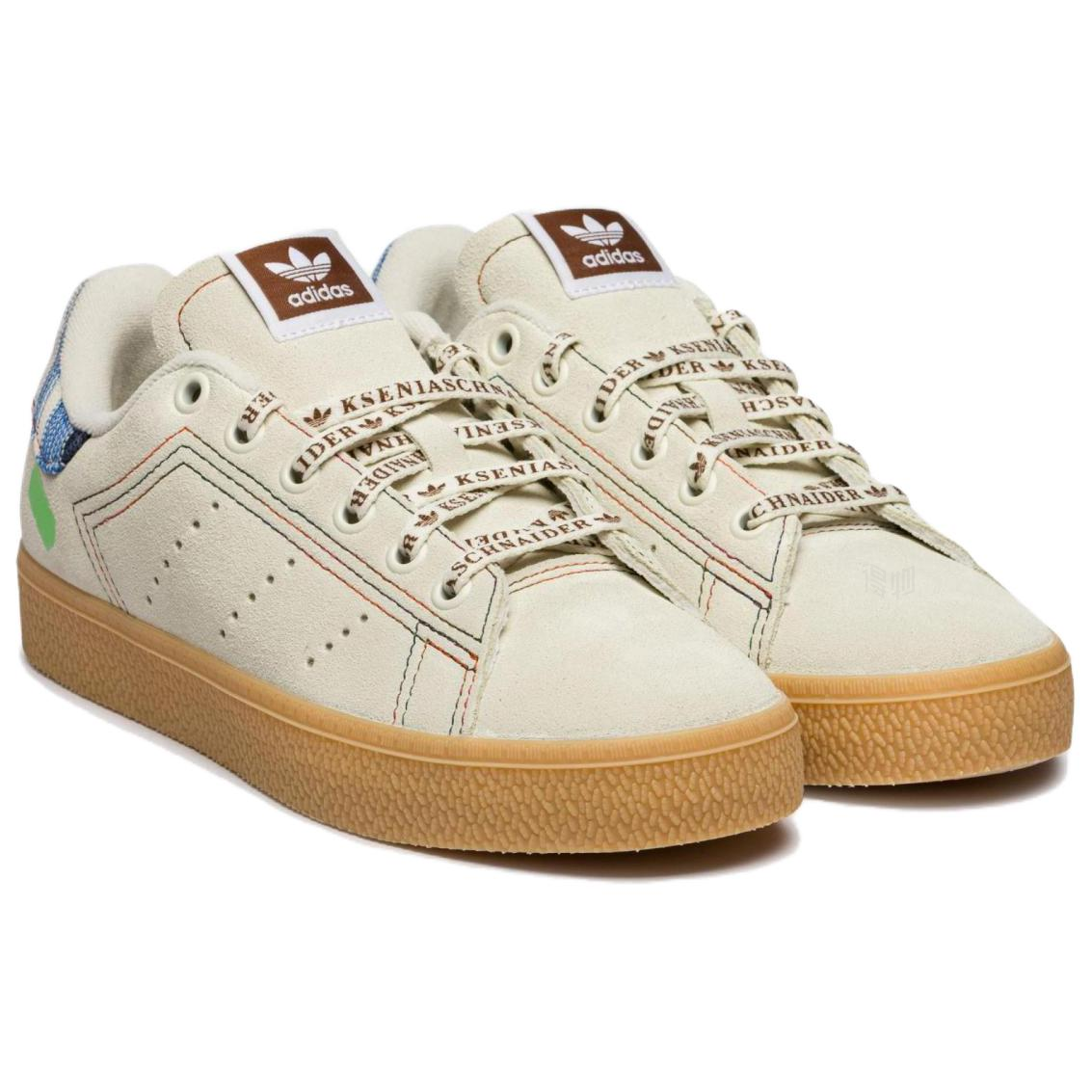 Женские кеды adidas STAN SMITH x kseniaschnaider (слоновая кость) — 象牙白 — фото 2