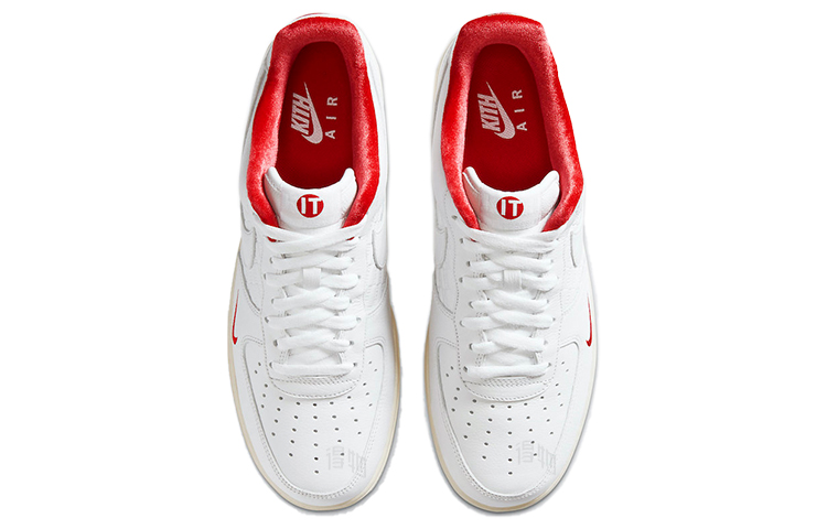 Кеды Nike x KITH Air Force 1 (бело-красные) — Белыйкрасный — фото 4