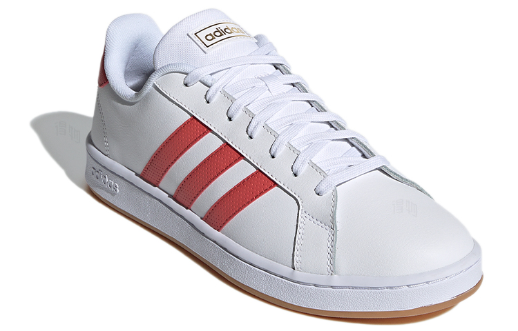 Мужские кеды adidas neo GRAND COURT (белый / красный / золотой) — фото 3