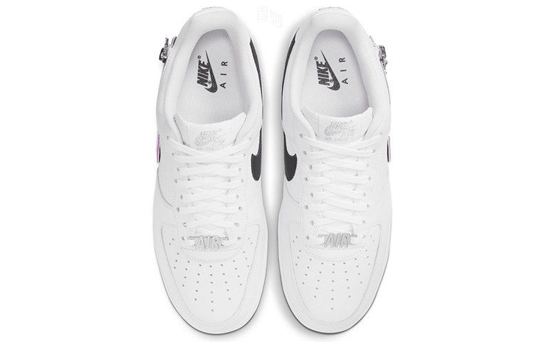 Кроссовки Nike Air Force 1 (белые) — Белый / чёрный — фото 4