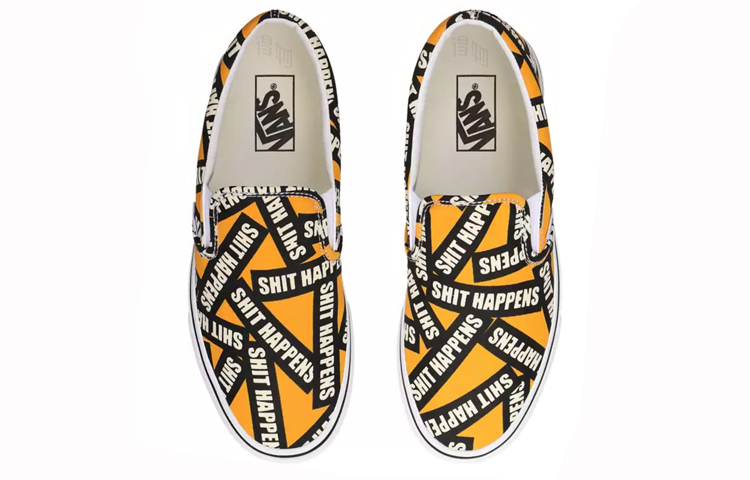 Слипоны Vans Slip-On (оранжевые) — фото 4