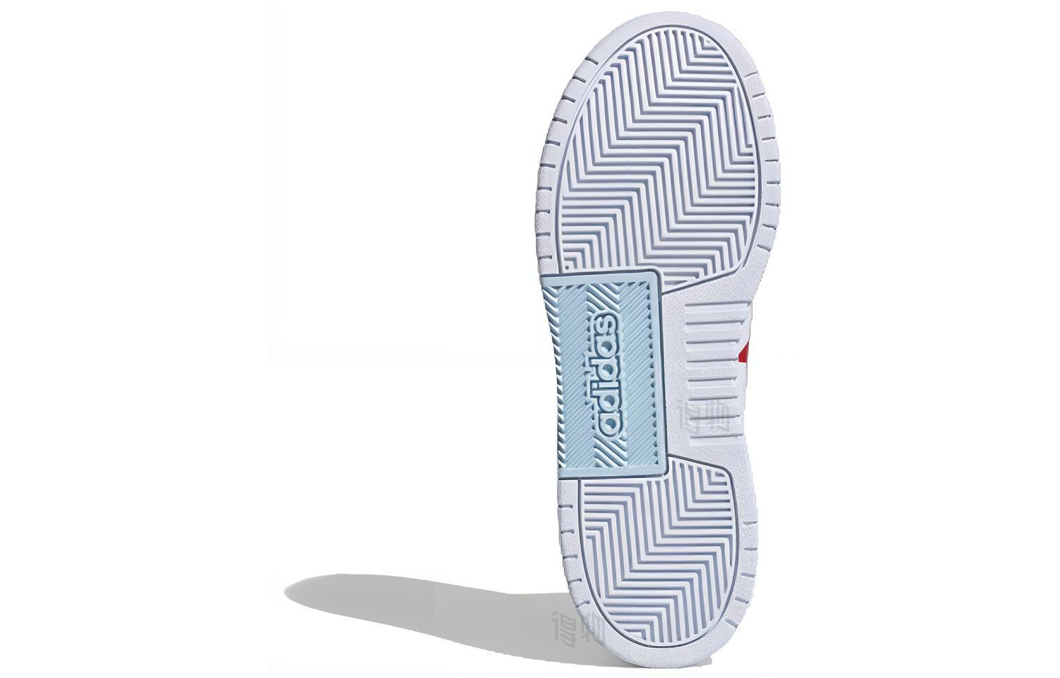 Мужские кеды adidas Entrap Mid (бело-черно-красные) — Белый / чёрный / красный — фото 6