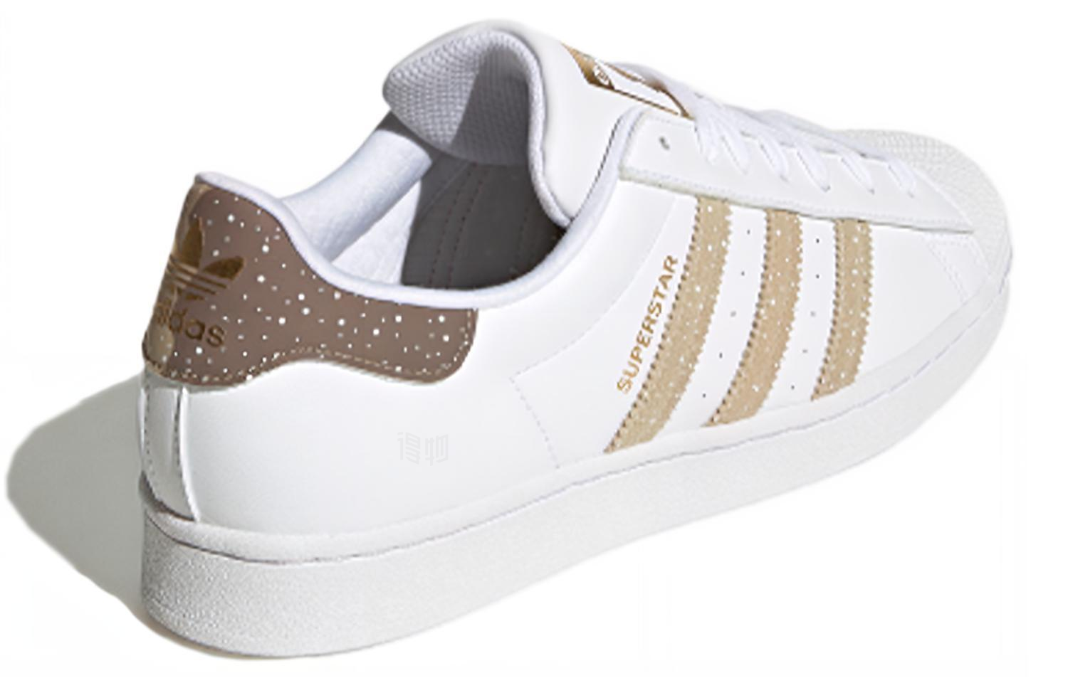Кеды adidas originals SUPERSTAR (бело-красно-золотые) — фото 4