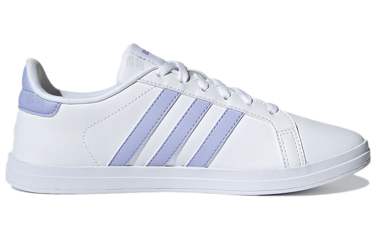 Женские кеды adidas neo Courtpoint (бело-фиолетовые) — Белый / фиолетовый — фото 2