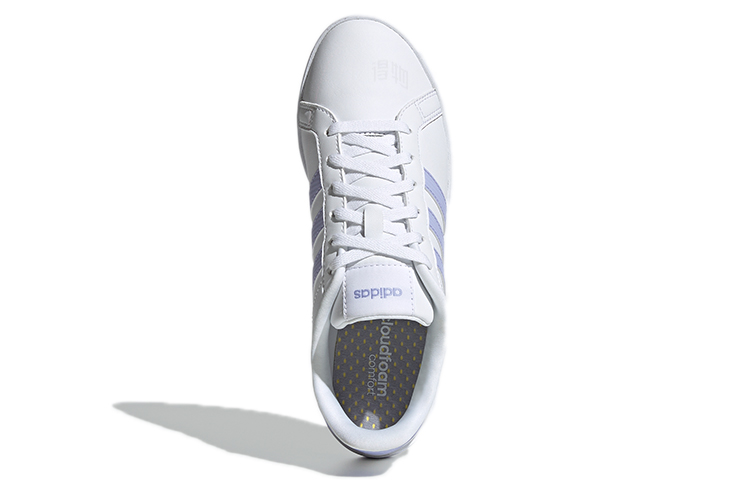 Женские кеды adidas neo Courtpoint (бело-фиолетовые) — Белый / фиолетовый — фото 5