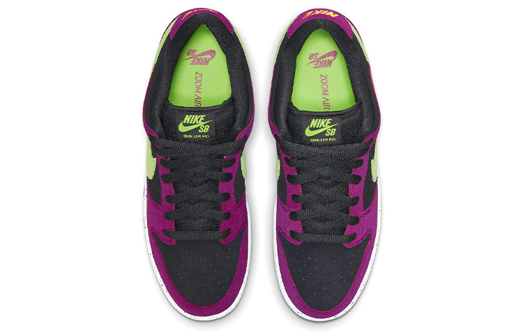 Кроссовки Nike Dunk SB pro "red plum" (сливово-черные) — 黑/玫红 — фото 4
