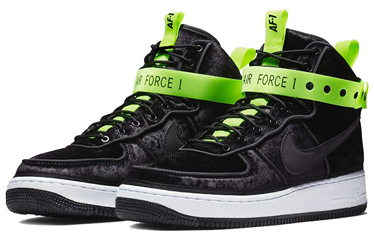 Кеды Nike Air Force 1 VIP (черно-желтые) — фото 3