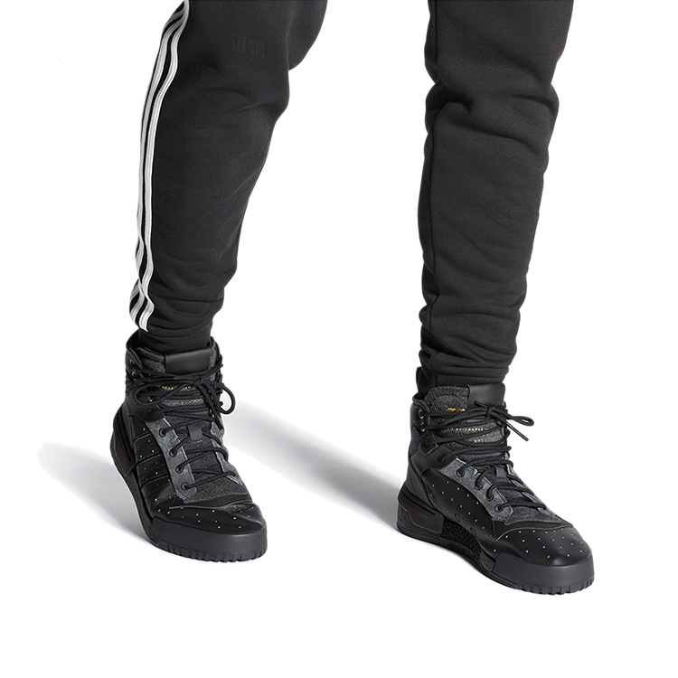 Мужские кеды adidas Rivalry Rm Chi (черные) — фото 7