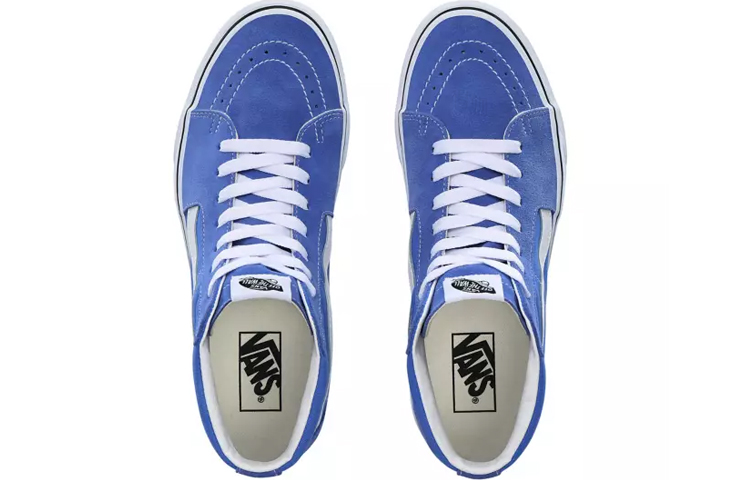 Кеды Vans Sk8-hi (сине-белые) — фото 4