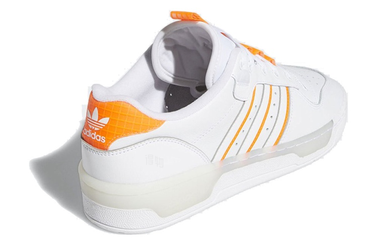 Кеды adidas Originals Rivalry Low (оранжево-белые) — фото 4