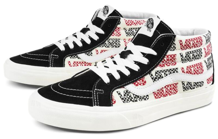 Кеды Vans SK8 Reissue logo (черно-белые) — фото 2