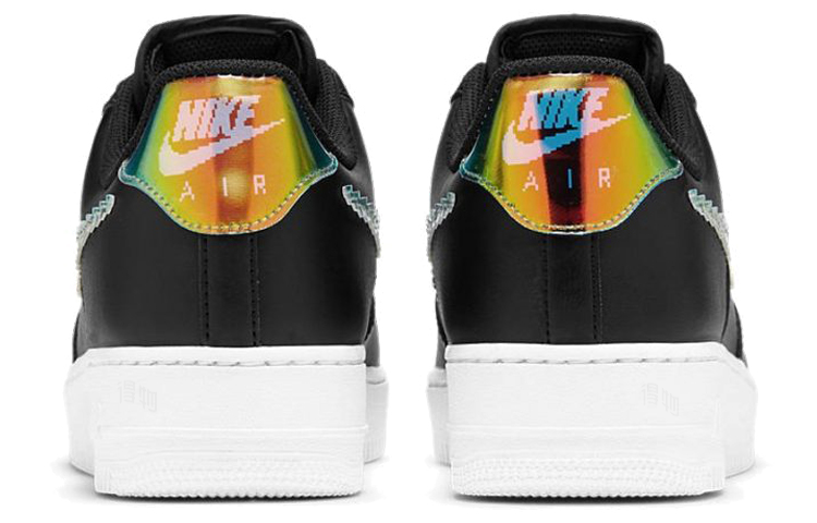 Мужские кроссовки Nike Air Force 1 Iridescent Pixel (черные) — фото 5